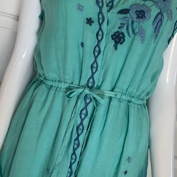 Johnny Was Gish Asymmetrical Sleeveless Dress L NWT